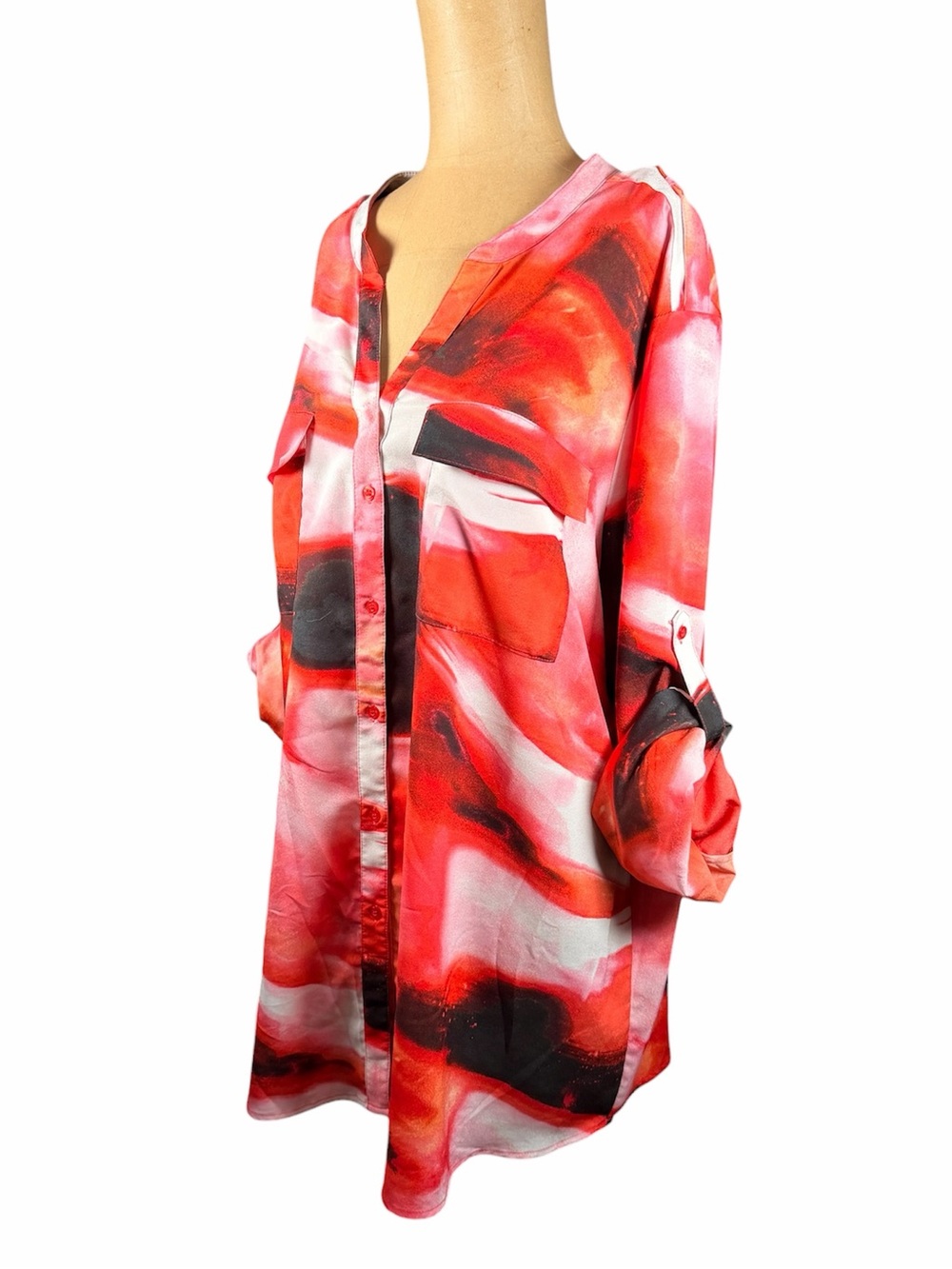 CALVIN KLEIN Plus Size Colorful Blouse